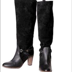 ⭐️Comptoir Des Cotonniers⭐️Knee High block heel suede&leather Boots Size38=71/2